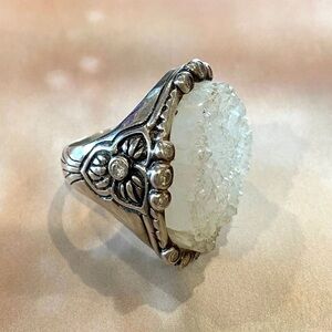 Silpada 925 Beauty in the Rough Ring R2942 size 6.5